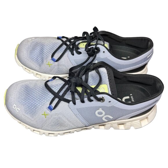 On Cloud X 3 Women's Size 8.5 Nimbus/White & Purple Running  Walking Shoes - Picture 8 of 12